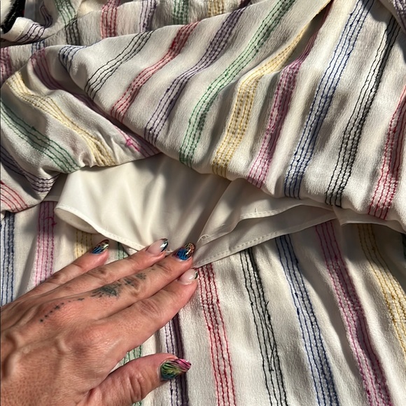 Caroline Constas Sequin Striped Dress, S - Picture 5 of 7